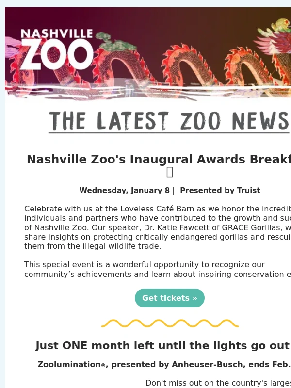 Nashville Zoo - A Wild Start to 2025 ?