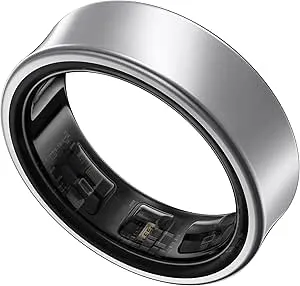 SAMSUNG - Galaxy Ring, AI Smart Ring, Size 8, Titanium Silver, Fitness Monitor, Sleep Tracker
