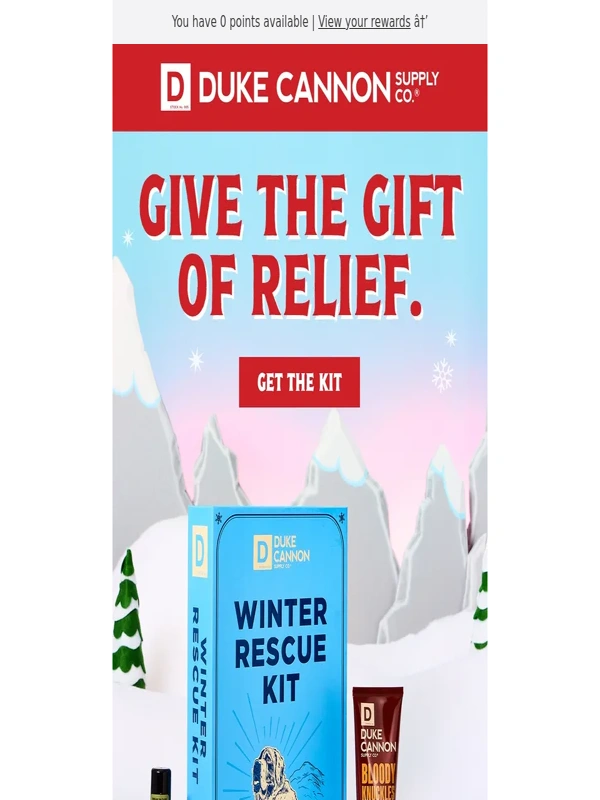 Duke Cannon - Get Him Our Winter Rescue Kit