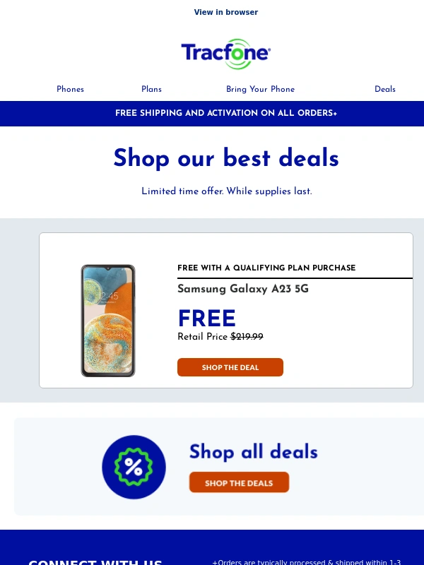 TracFone - ?Unwrap a FREE 5G phone this holiday?