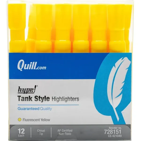 Quill Brand Tank Style Highlighters