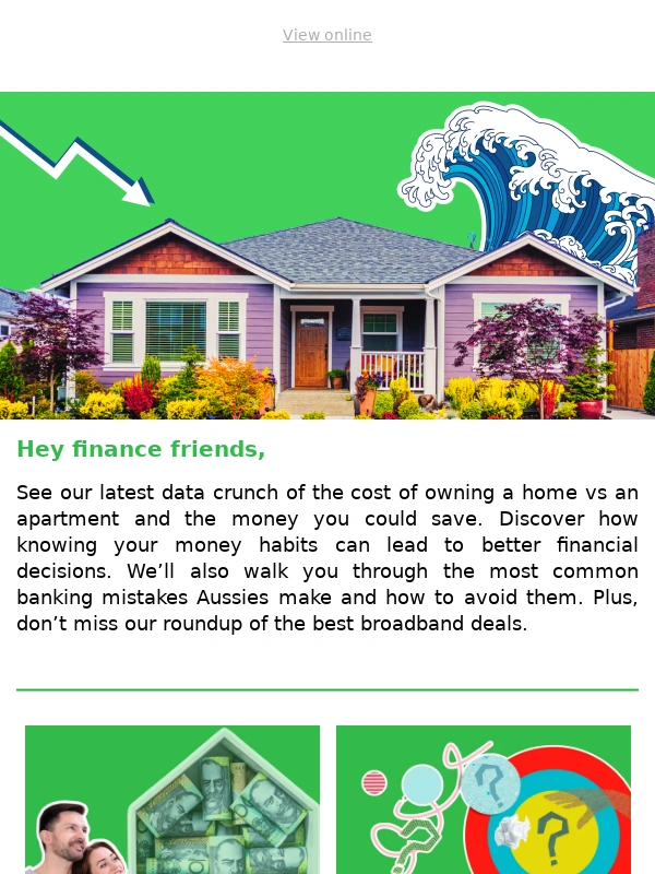 Mozo - Chasing the Great Aussie Dream | Common banking mistakes | Spending personality | Cheap NBN deals