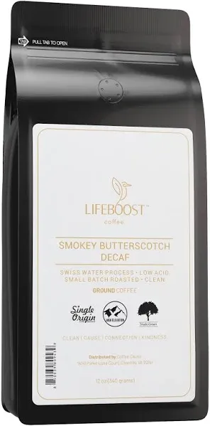 Lifeboost Coffee Decaf Roast Ground