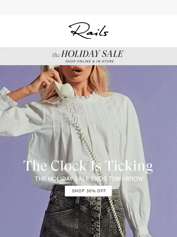 Rails - 30% Off Ends Tomorrow! ⏰
