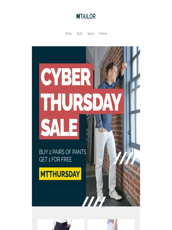 MTailor - Get Excited - We've Got One More Sale For You This Week!