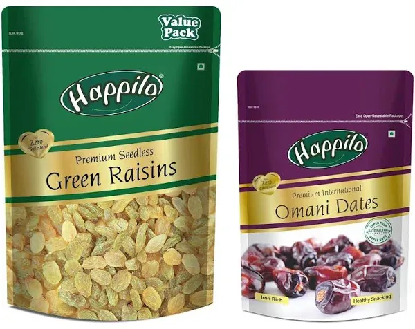 Happilo Premium Seedless Green Raisins