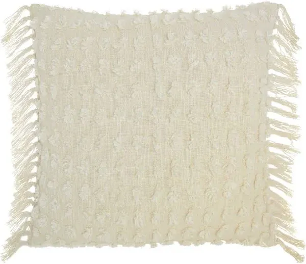 Mina Victory Life Styles Cut Fray Texture Throw Pillow