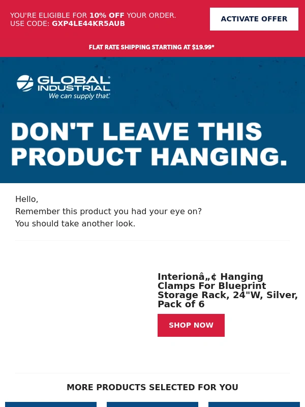 Global Industrial - ? Take another look and get 10% off ?