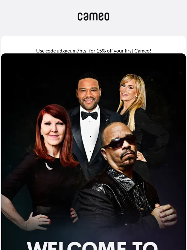 Cameo - Welcome to Cameo! ?