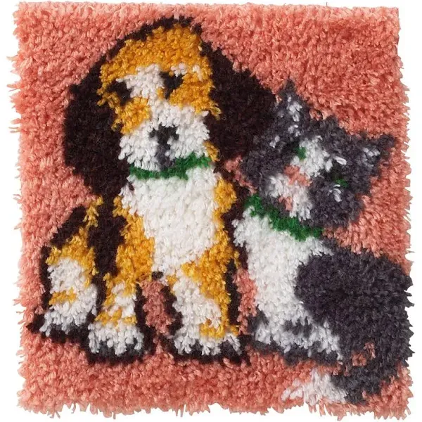 Wonderart Best Friends Latch Hook Kit