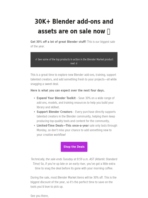 Blender Market - ? Cyber Sale is LIVE