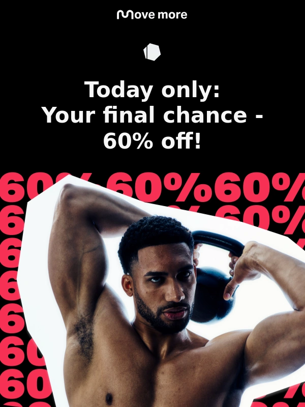 FREELETICS - Time's up! 60% off ends at midnight