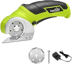 SnapFresh - Cordless Electric Scissors, 4V, Replacement Blade/Charger, Green