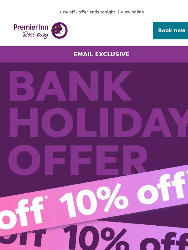 Premier Inn - ⏰ Only a few hours left