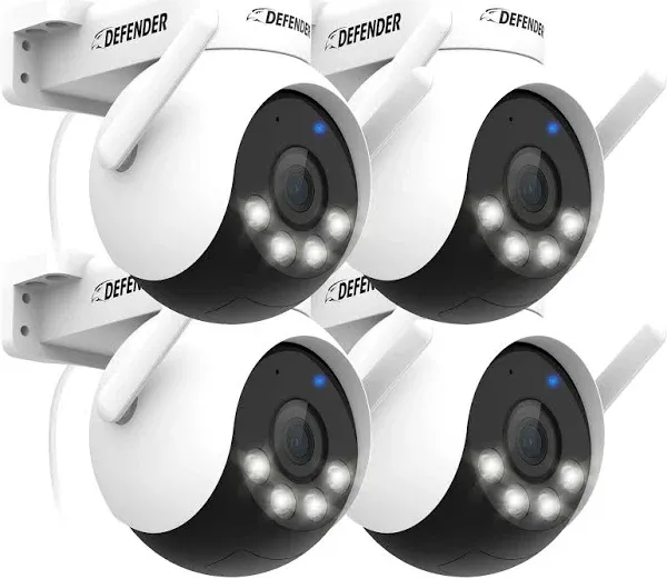 Defender AI Powered 4K Everwatch PTZ 360° Wi-Fi Plug-in Power Security Camera (4