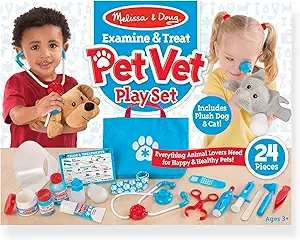 Melissa and Doug Examine & Treat Pet Vet Play Set