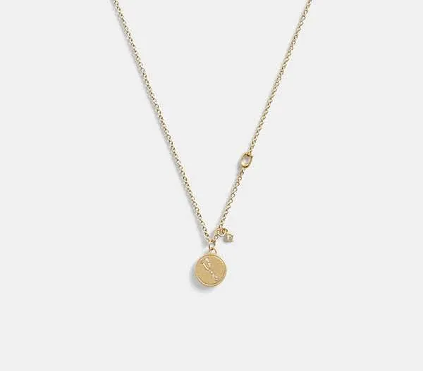 Coach Women's Taurus Coin Pendant Necklace