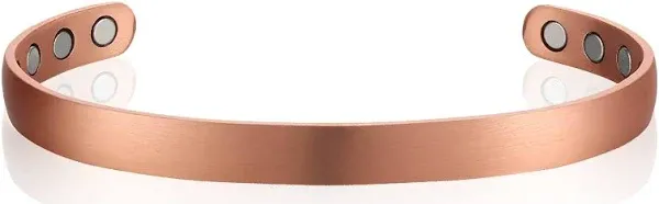 Magnetic Copper Torque Bangle Bracelet
