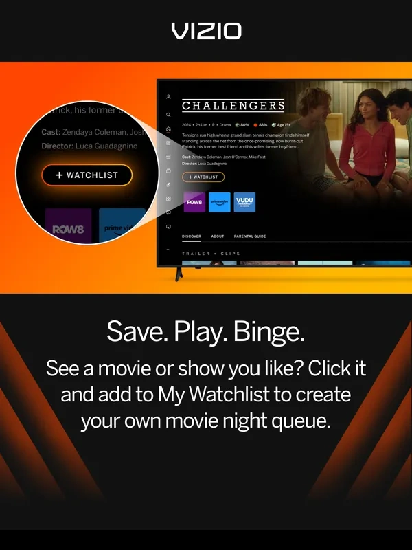 VIZIO - Save. Play. Binge
