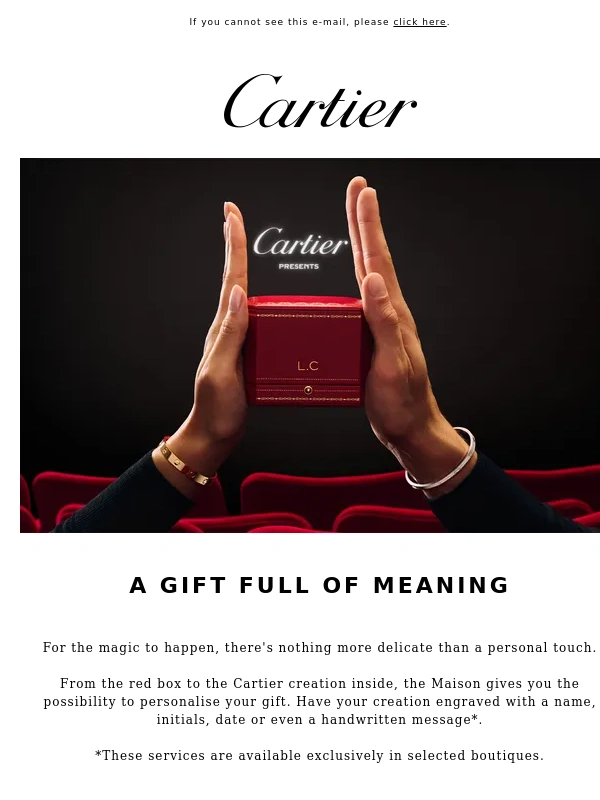 Cartier - Personalise your Valentine's Day