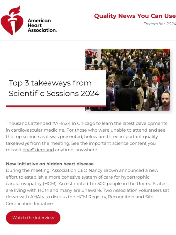 Heart - Quality highlights from Scientific Sessions