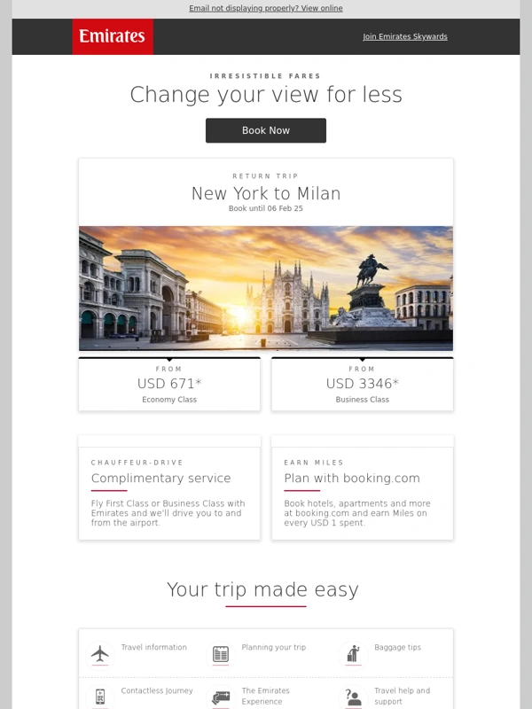 Emirates - Explore Milan with these special fares