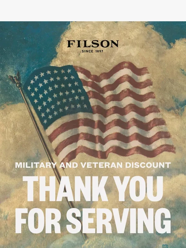 Filson - Active Military and Veterans Discount