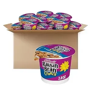 Kelloggs Raisin Bran Crunch 12-Pack Breakfast Cereal Cups as low as $7.80 After Coupon (Reg. $21.48) + Free Shipping – 65¢/Cup – 3.1K+ 4.7/5 Stars!