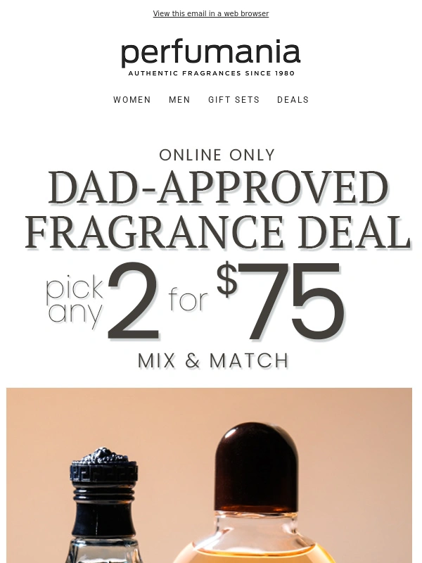 Perfumania - Dad-Approved: Pick 2 for $75