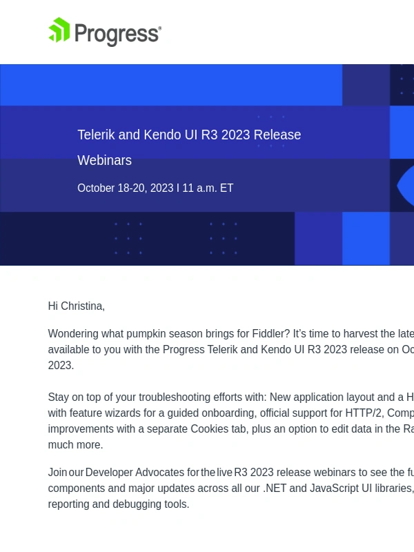 telerik - New Release: Upgraded App Layout,HTTP/2 Support,Composer Improvement and More
