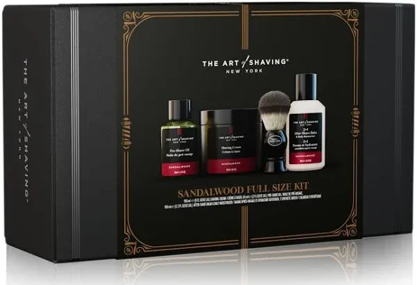 The Art of Shaving Full Size Kit with Brush Sandalwood