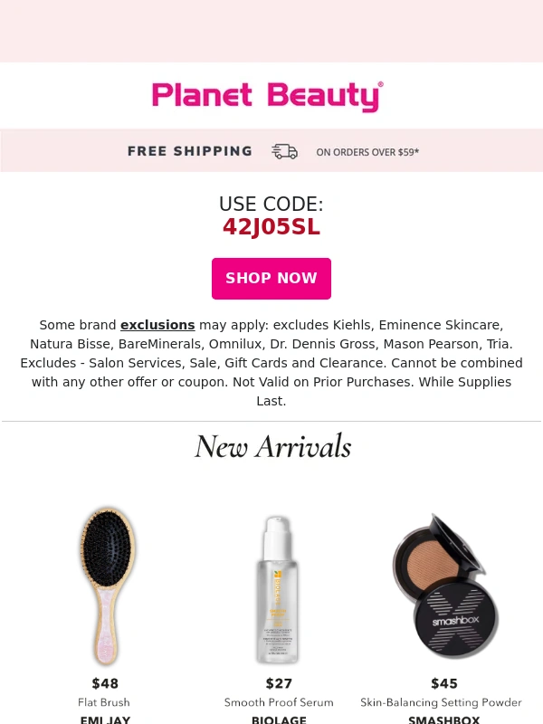 Planet Beauty - Don't Miss Out. 20% OFF All Beauty Must-Haves!
