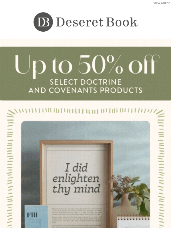 Deseret Book - Up to 50% off D&C Study