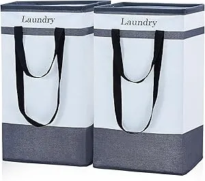 2-Pack 100L FairyHaus Laundry Basket (Gray) $13.49, (Black) $14.49, 2-Pack 78L (Gray) $11.99 + Free Shipping w/ Prime or on $35+