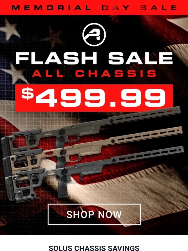 Aero Precision - ? SOLUS Bolt Action Chassis $499.99 | Exclusive Memorial Day Savings