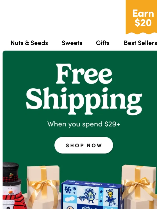 Nuts.com - The final,final call for FREE SHIPPING