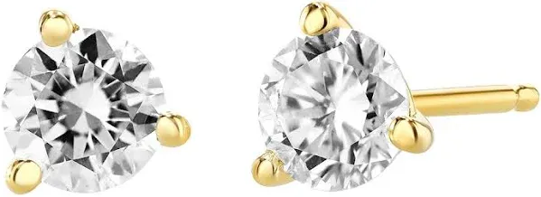 Bloomingdale's Fine Collection Certified Diamond Stud Earrings in 18k Yellow Gold Martini Setting