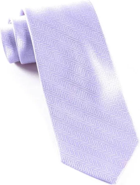 Men's Tie Bar Herringbone Tie Blue
