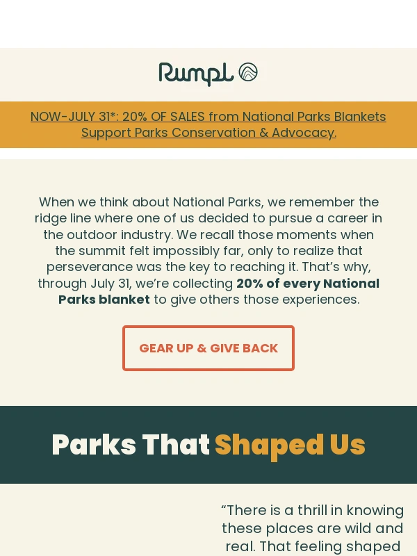 Rumpl - A love letter to our National Parks