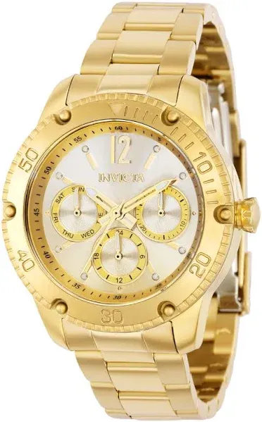 Invicta Women's Angel Quartz Mother of Pearl Dial Stainless Steel Watch