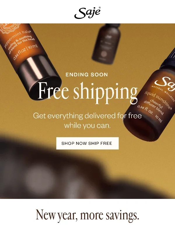 Saje - Free shipping ends soon