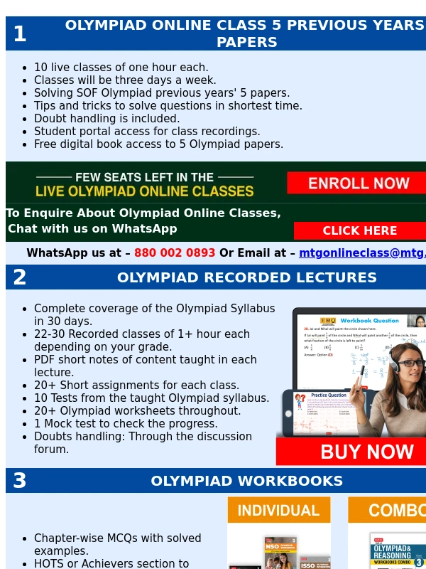 mtg - Stand Out from the Crowd - Excel in Olympiads with Our Exclusive Products
