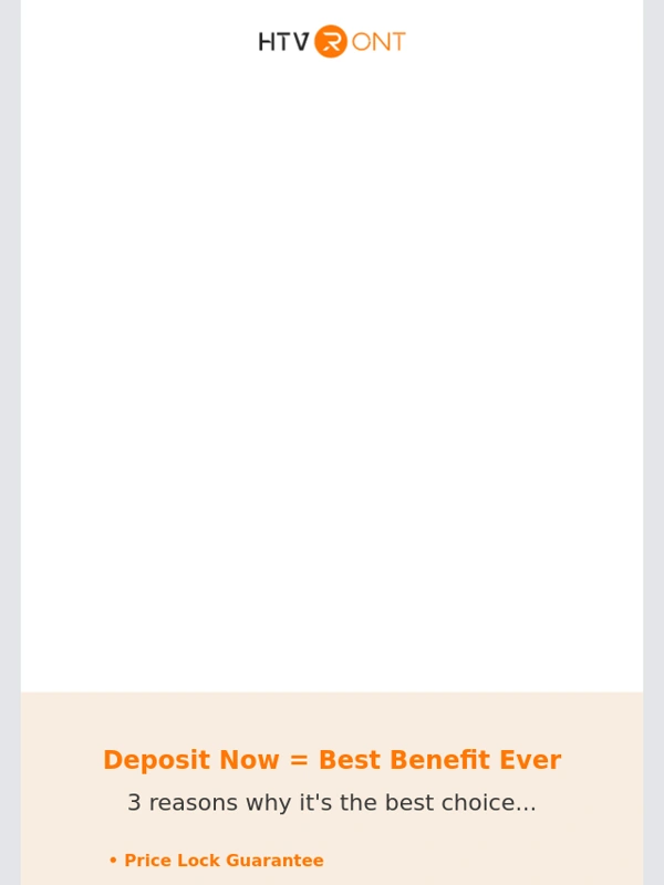 HTVRONT - ? $1 Deposit = $100 Off + Exclusive Bonus!