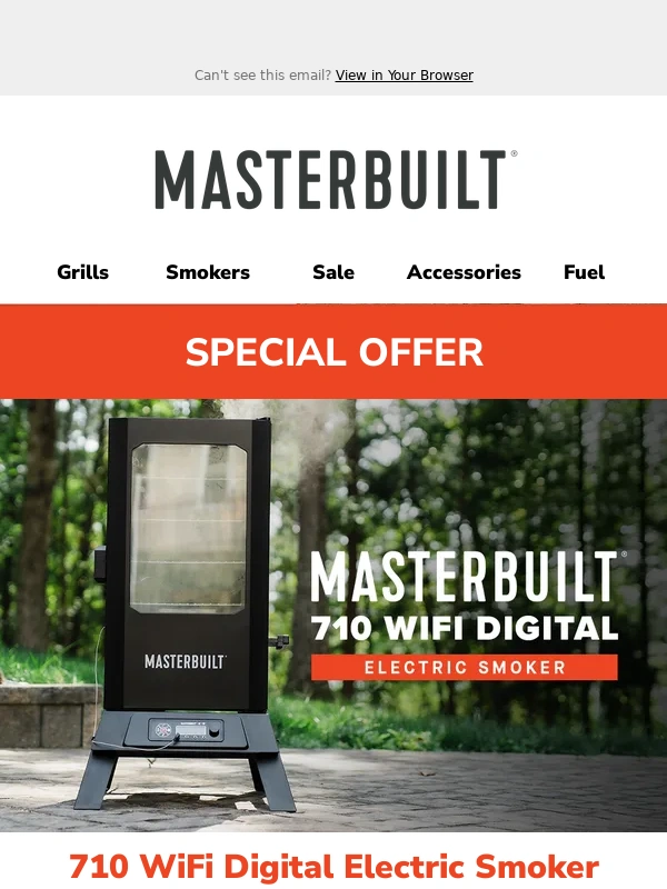 Masterbuilt - 20% off savings - just for you!