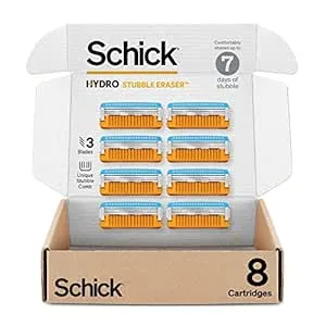8-Count Schick Hydro Stubble Eraser Razor Refills