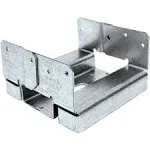 ABA ZMAX Galvanized Adjustable Standoff Post Base for 6x6 Nominal Lumber