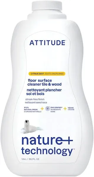 ATTITUDE Eco-Refill Floor Cleaner for Tile & Wood Floors