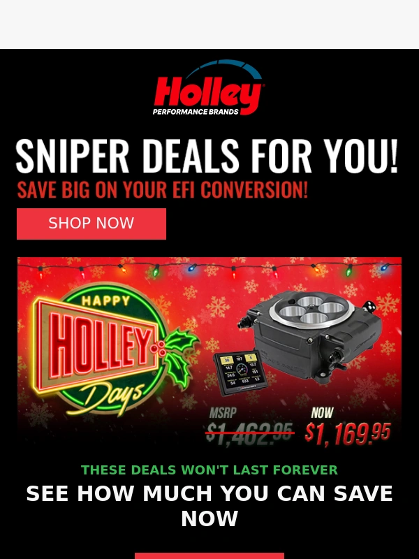 Holley - SNIPER EFI DEALS: Find Awesome Deals On Sniper Upgrades!