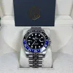 Rolex GMT-Master II Watch - 126710-BLNR - Black Dial - Oystersteel Case - Bezel with Two-color Blue and Black Cerachrom Insert in Ceramic - Oystersteel Jubilee Bracelet