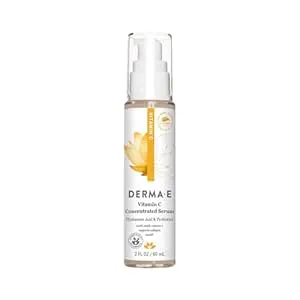 DERMA E - Vitamin C Concentrated Serum, 2oz, All Natural, Antioxidant-Rich, Firming and Brightening